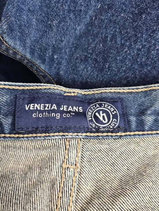 Venezia Women's Famian Dark Blue High Waist Cropped Jeans, Sz 20 - Picture 7 of 11